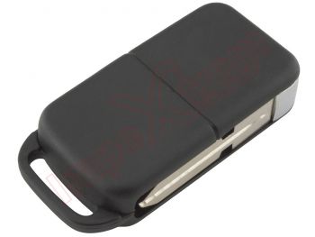 Producto Genérico - Carcasa con espadín plegable para telemando de Mercedes 4 track con infrarrojos, con 3 botones
